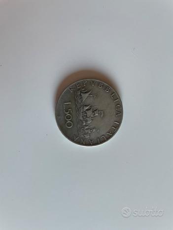 500 lire d'argento del 1961 usato  Brescia