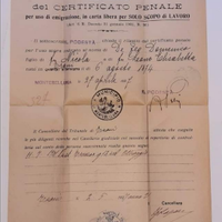 DOCUMENTO ANTICO 1927 Treviso