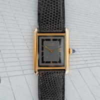 Cartier Tank must raro quadrante grigio romani