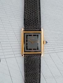 Cartier Tank must raro quadrante grigio romani