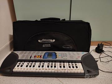 Pianola/tastiera vintage + custodia e alimentatore