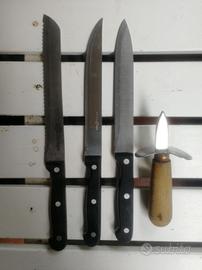 3 coltelli più un apri molluschi cozze ostriche 