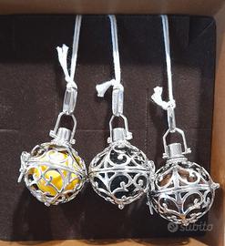 ciondolo chiama angeli in argento 