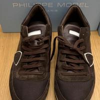 Philippe Model Tropez Uomo suede moro 43 OTTIME