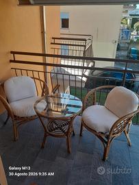 salottino in vimini