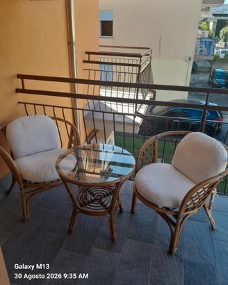 salottino in vimini