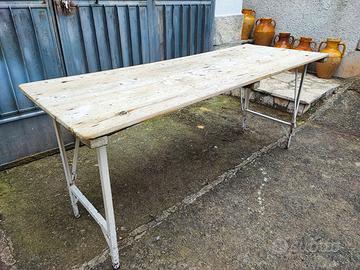 Tavolo da lavoro rustico antico per trulli  dimore