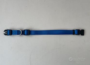 Collare in nylon blu