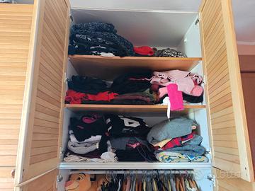 armadio legno chiaro camera letto  scomponibile