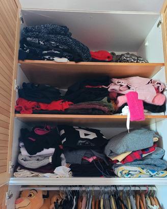 armadio legno chiaro camera letto  scomponibile