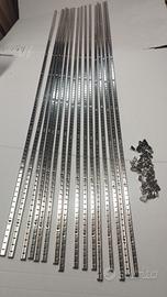 Kit 16 binari reggipiano in metallo 