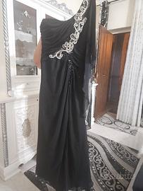 Abito da cerimonia donna monospalla nero