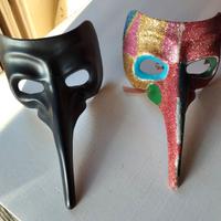 2 Maschere Veneziane Naso Lungo