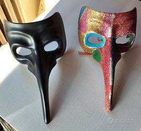 2 Maschere Veneziane Naso Lungo