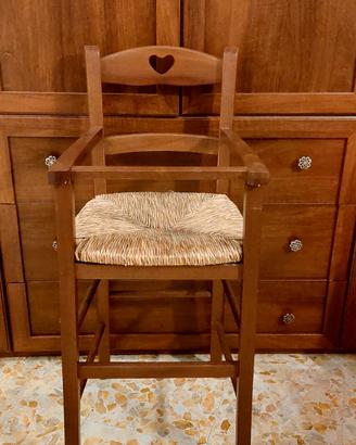 Seggiolone in legno