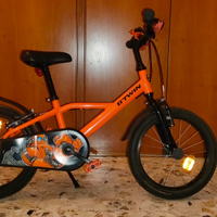 Bicicletta Btwin 500, colore arancione,raggio 16'"
