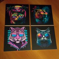 mosaico gatti e tigri