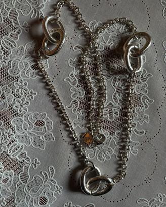 Collana lunga con anelli Unoaerre