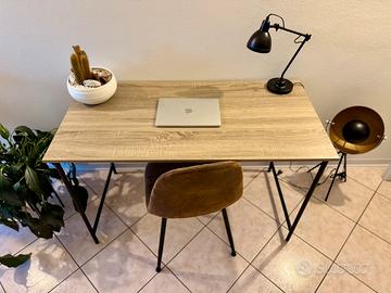 Scrivania 120x60 cm – colore rovere – come nuova