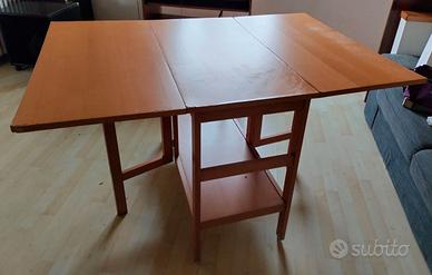 Tavolo pieghevole, richiudibile