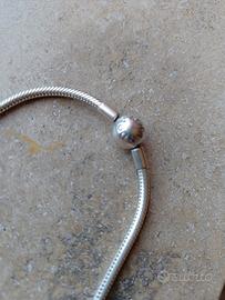 Collana Pandora maglia snake in argento 925".