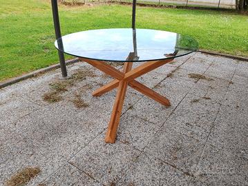Tavolo tondo in vetro Jysk 109 cm