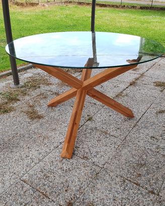 Tavolo tondo in vetro Jysk 109 cm