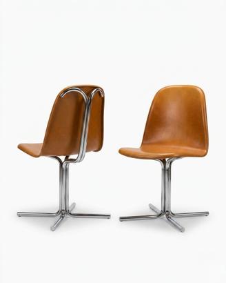 Sedie vintage modernariato design art deco pelle