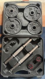 Kit manubri regolabili + dischi 21 kg