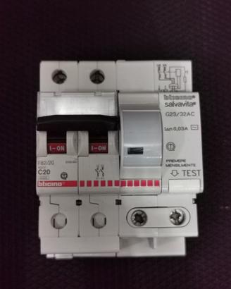 BTICINO - INTERRUTTORE MAGNETOTOTERMICO DIFFEREN