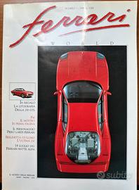 Rivista Ferrari World N.1-‘89-intonso con Litograf