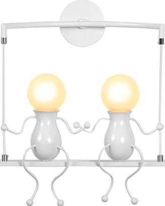 Applique lampadario metallo bianco humanoid