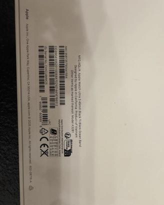 Apple watch ultra 3 49 mm Ti black ocean band