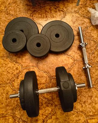 Set Manubri Homcom 30kg 2x15kg