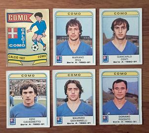 lotto 6 figurine Panini Como 1980/81