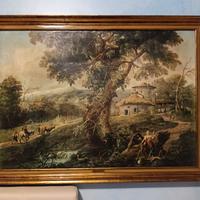 Arte Quadro antico tela paesaggio 
G. Diziani 