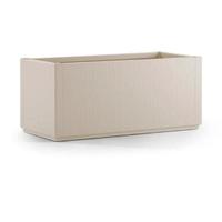 fioriera seminiova in resina beige chiaro 