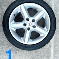 CERCHI ORIGINALI OPEL 17" + Bridgestone 225/45 R17