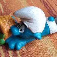 Puffo "I Puffi" maldestro cestino orig. anni '80