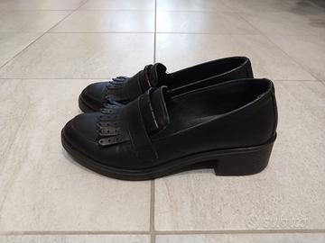 MOCASSINI SCARPE DONNA NERE ENVALS TAGLIA 37