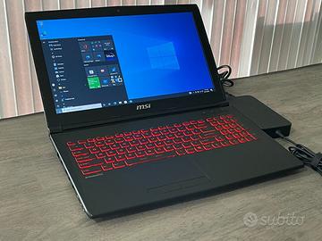 Notebook pc portatile gaming MSI GL62M i7 + ssd