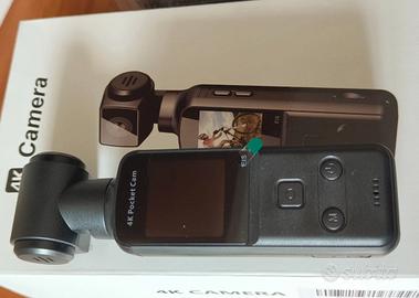 Bodycam 4K / Action Cam Vlog – Obiettivo rotabile 