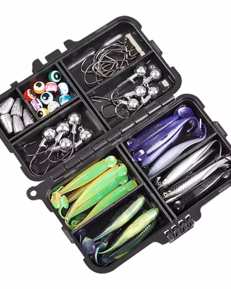 Kit esche artificiali da spinning 56 pezzi – Nuovo