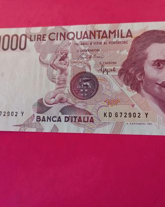 (1401) - Banconota "Decentrata" 50000 £ Bernini 1