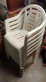 sedie in plastica da giardino