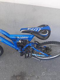 bicicletta blu  tiger 