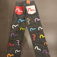 EVISU MULTI POCKET/21 tasche Jeans vintage Japan