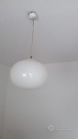 lampadario a palla vintage 