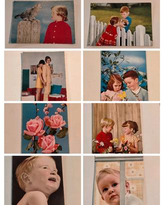 STOCK DI N. 8 CARTOLINE VINTAGE 