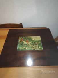 set da gioco vintage in legno, probabilmente degli